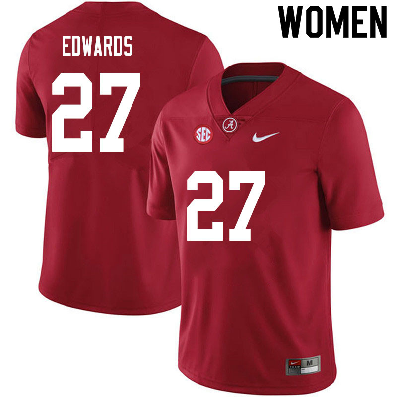 Women #27 Kyle Edwards Alabama Crimson Tide College Football Jerseys Sale-Crimson